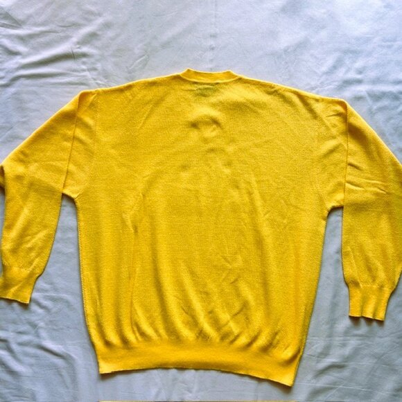 Vtg Donny & Max Collection Mens Jersey XL Yellow read - Picture 2 of 8